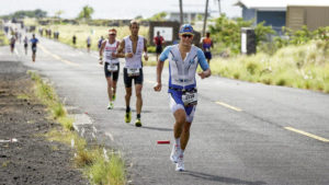 Philipp Mock beim Ironman auf Hawaii. Foto: Harald Kohlhaas